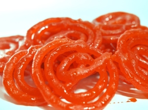 Jalebi made in desi ghee clarified butter